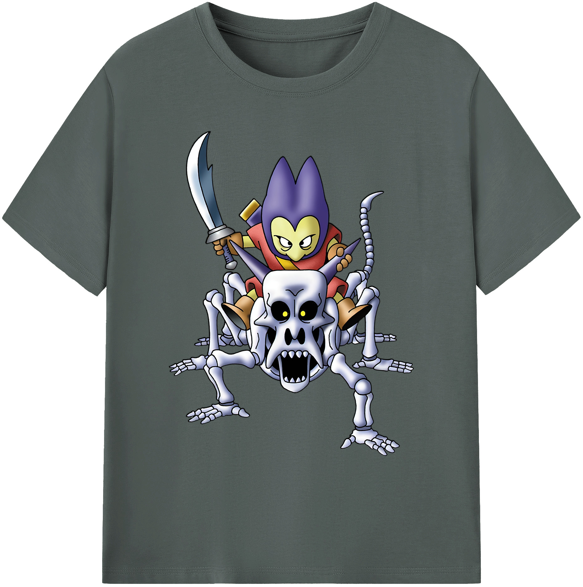 （画像用） ドラゴンクエスト Doragon Kuesuto Dragon Quest 綿100％ メンズ半袖Tシャツ｜肌触りやわらか＆通気性